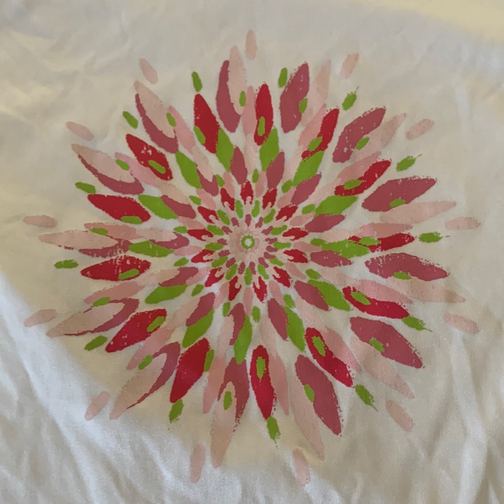 Columbia white short sleeve water shirt with flower